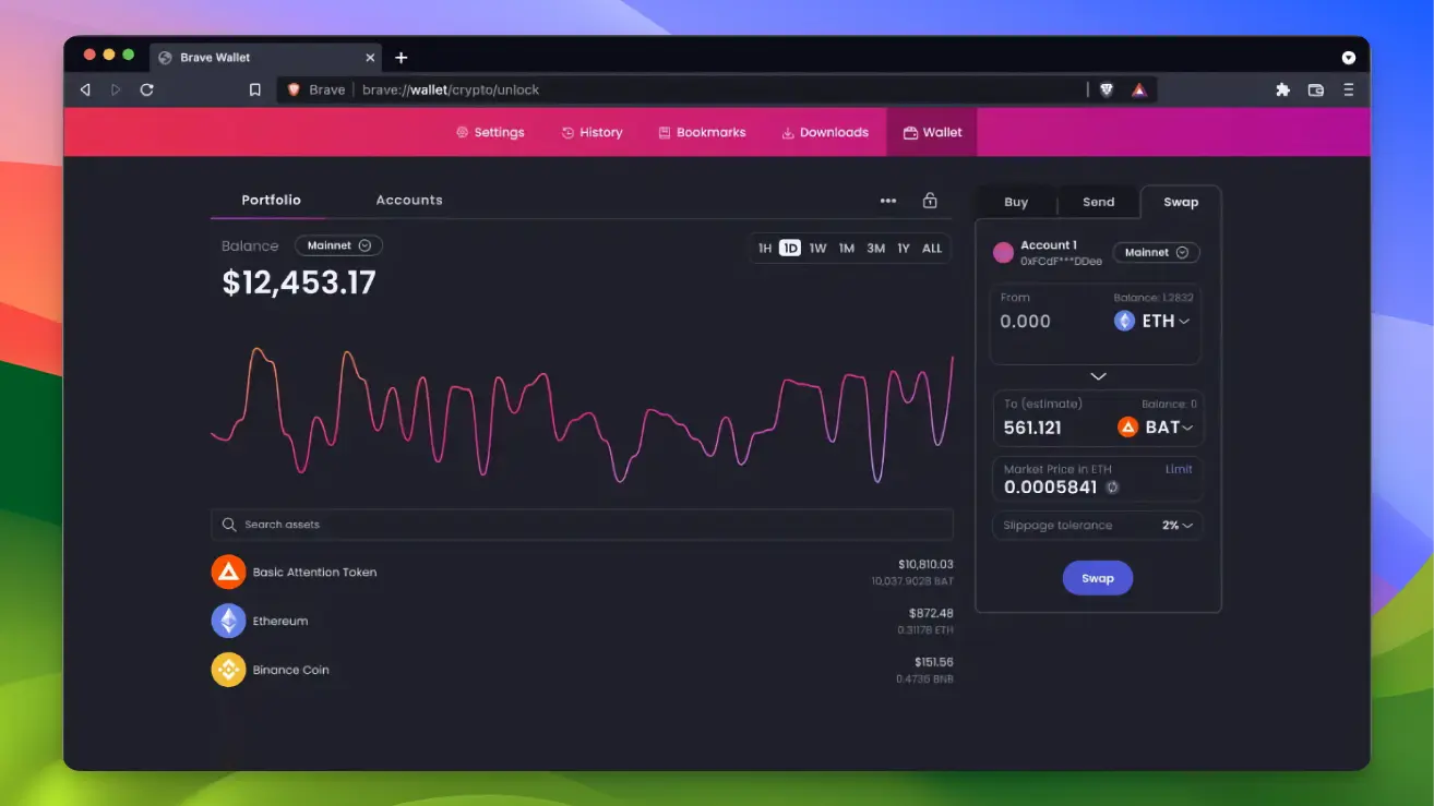 Brave - Cryptowallet integration - 04
