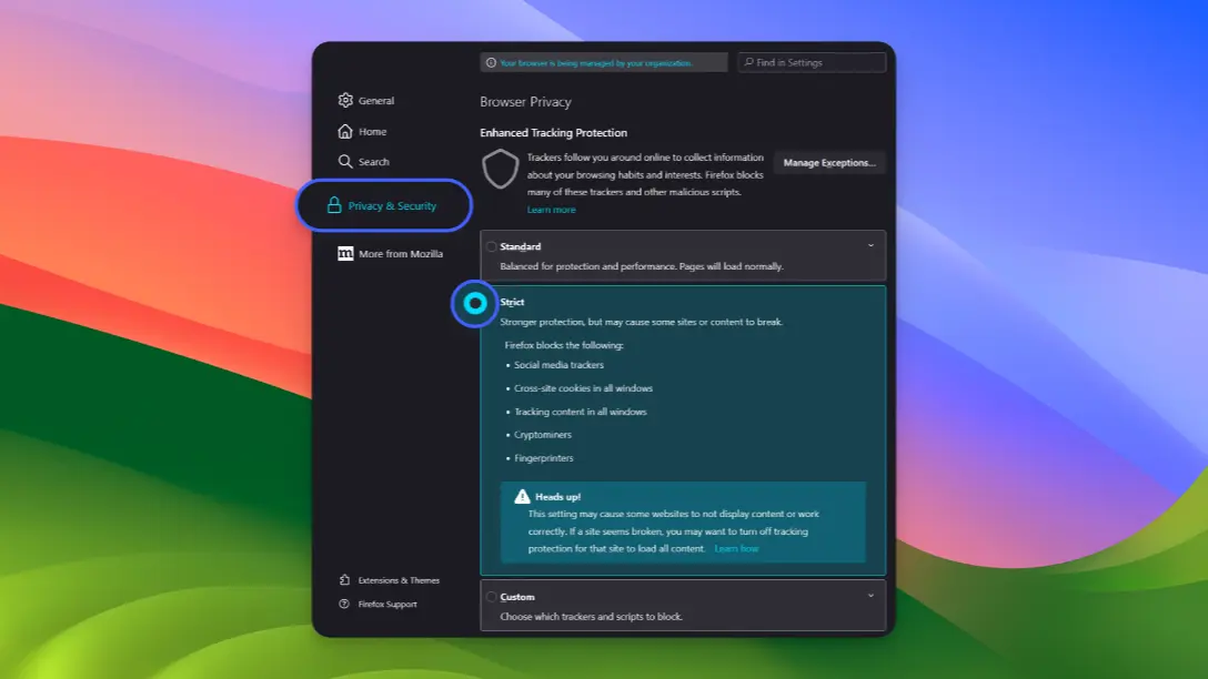 Firefox - Strong privacy protections - 01