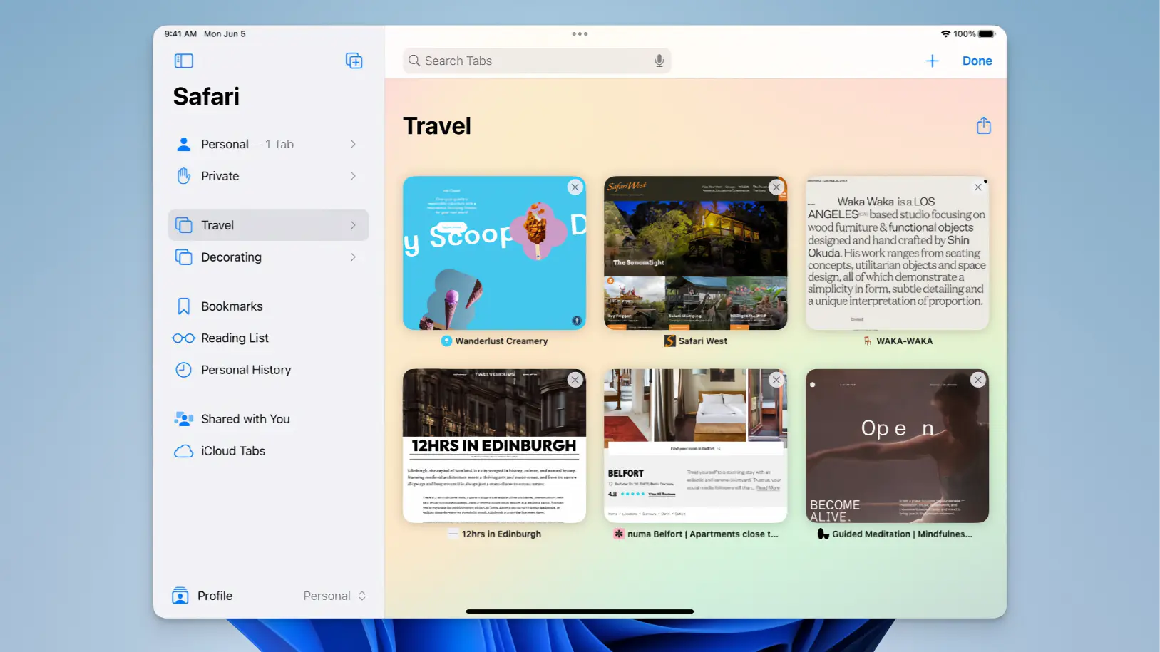Safari - Tab Group Features - 05